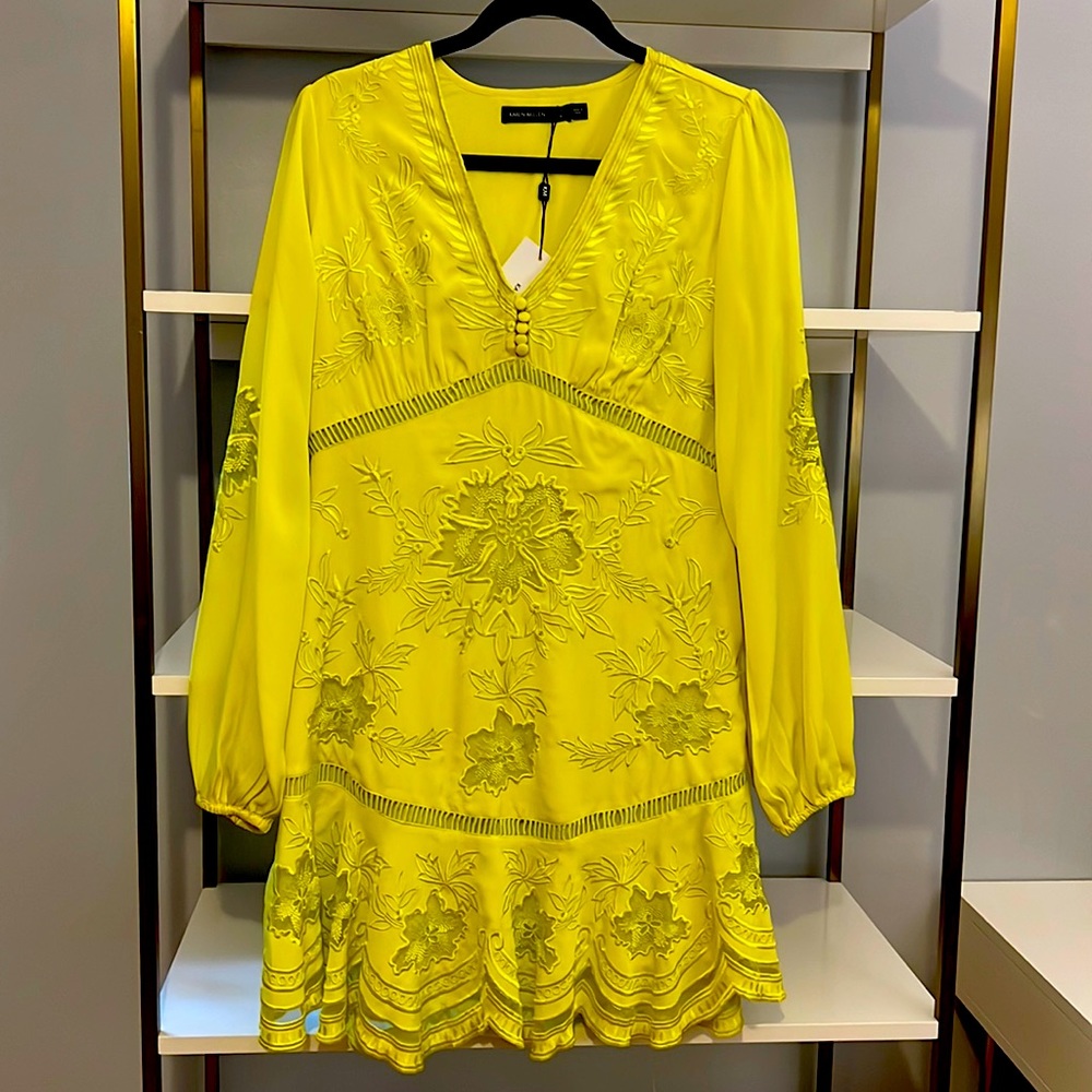 Karen Millen Embroidered Sleeve Dress